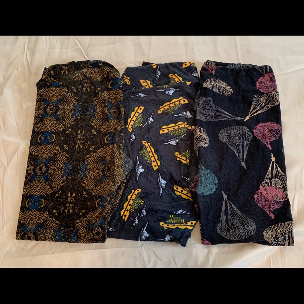 Lularoe TC Legging Dark Pattern Bundle (3 Pack)